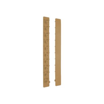 Par de fundas Flexcover de HS Sprenger en color marrón coyote para cubrir eslabones de collar de adiestramiento