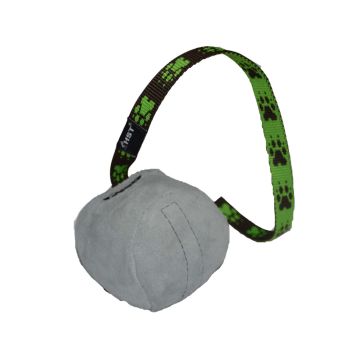 HST Pelota de cuero de 10cm de diámetro con cuerda