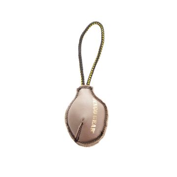 Dingo Gear Pelota plana de cuero 12 cm x 9 cm