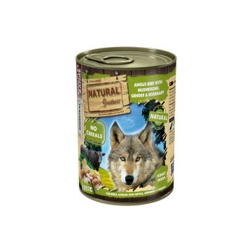 Natural Greatness Ternera angus con setas, jengibre y romero 400 g