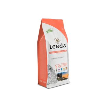 Saco de pienso natural para perros Lenda Adult Medium Salmón, receta hipoalergénica rica en Omega 3 para piel, pelo y digestión