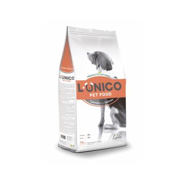 Saco de pienso natural Lenda L-ÚNICO Salmón para perros adultos, con Omega 3, alta digestibilidad y proteínas de calidad