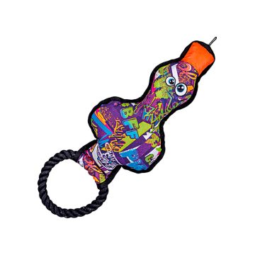 XT-DOG Juguete mordedor pato Grafiti con asa 40 cm