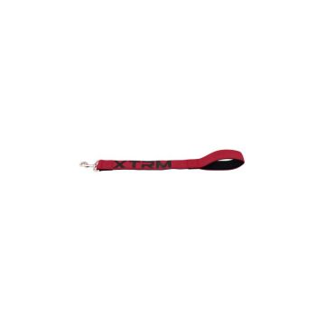 Manopla X-TRM Neon roja 50 cm con interior de neopreno y mosquetón metálico