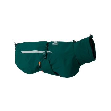 Capa impermeable Non-stop dogwear Fjord lined raincoat verde azulado con forro Primaloft y detalles reflectantes.