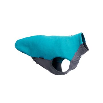 Non-stop dogwear Trail quest fleece pullover turquesa y gris