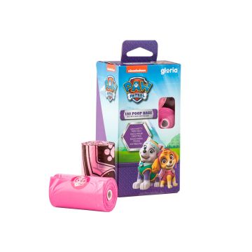 Gloria Bolsa para heces Paw Patrol rosa 8 rollos