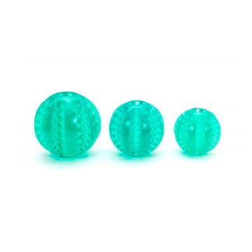 Pelota dental para perro de TPR con ranuras para snacks