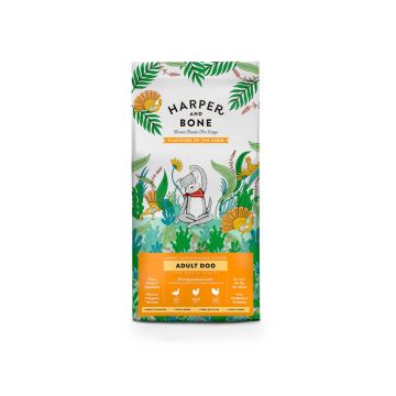 Bolsa de pienso para perros adultos Harper & Bone Adult Dog Flavours of the Farm.