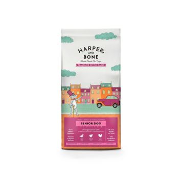 Bolsa de pienso para perros senior Harper & Bone Senior Dog Flavours of the Farm.