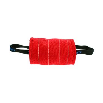 Rodillo motivador Sporthund de Nylcot rojo 19cm en posición horizontal mostrando dos asas laterales negras
