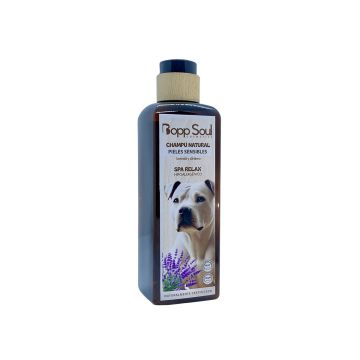 Champú natural para pieles sensibles de perro con lavanda y cártamo – Zona K9