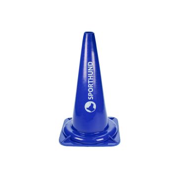Cono azul Sporthund de 50 cm para deporte canino, herramienta de entrenamiento para agility y obediencia