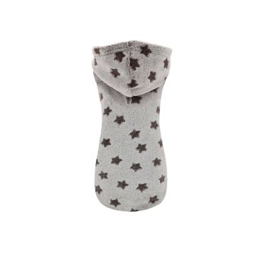 Nayeco Sudadera con capucha con estrellas marrones