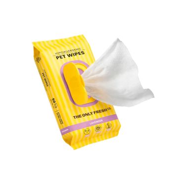 Onlyfresh Toallitas húmedas hipoalergénicas Pet Wipes Lavanda 50 unidades