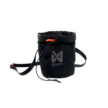 Treat Bag Non-stop Dogwear, bolsa negra para golosinas con correa ajustable y bolsillo, impermeable y práctica