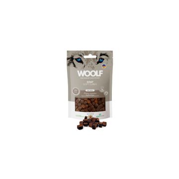 Woolf Cubes snack natural de cabra para perros con alergias, 100g