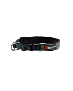 Collar para perro Roam Non-stop dogwear color verde acolchado con cierre seguridad
